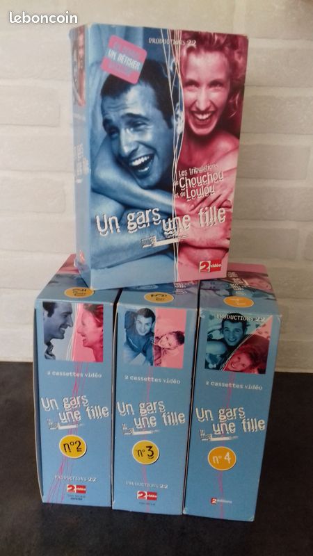 Cassettes vidéo VHS "un gars, une fille" (image 1)