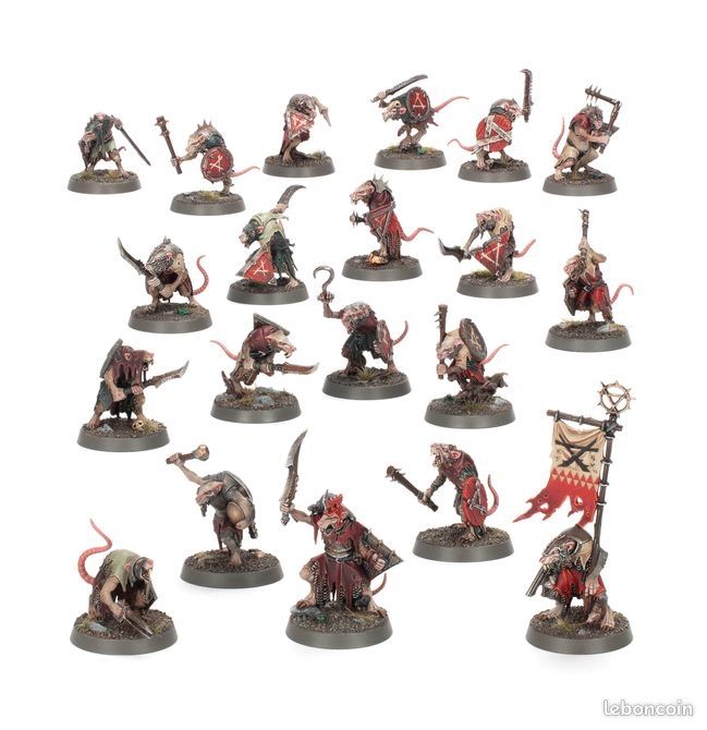 Wolf Rats Aos Warhammer AOS Skaven - 20 rats des clans - Modélisme