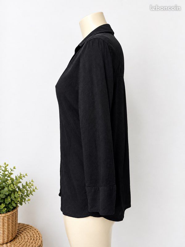Chemise Bershka M noir (image 2)