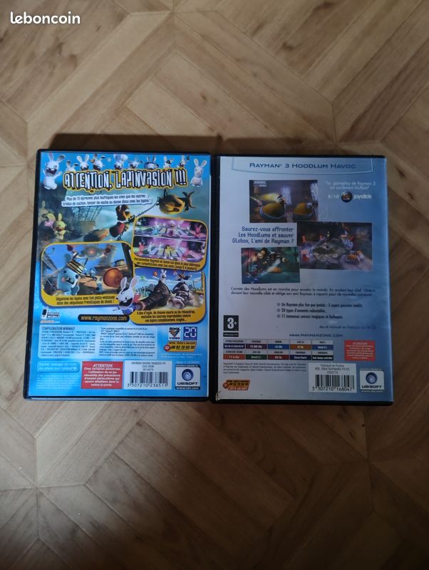 LOT De 5 Jeux Wii : Rayman Et Les Lapins Crétins - En Très Bon état Avec Boîtes Et Notices
