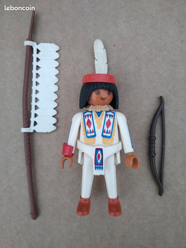 Playmobil Geobra 1993 INDIEN VINTAGE Cérémonial - thème indiens cowboys (image 3)