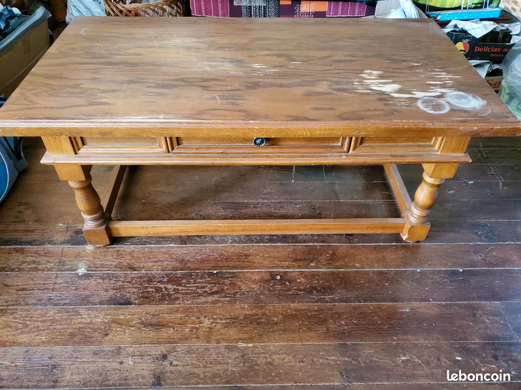 Table basse bois salon (image 1)