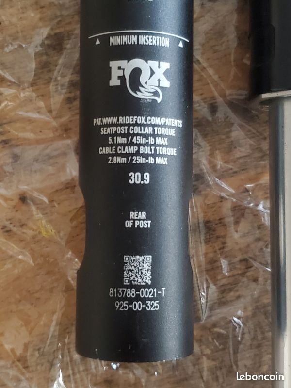 Tige de selle telescopique FOX transfert SL (image 1)