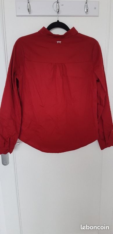 Chemise rouge neuve La Redoute (image 2)