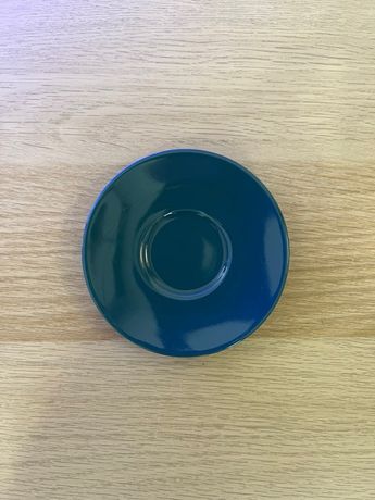 FÄRGKLAR Tasse et soucoupe, brillant turquoise foncé, 25 cl - IKEA