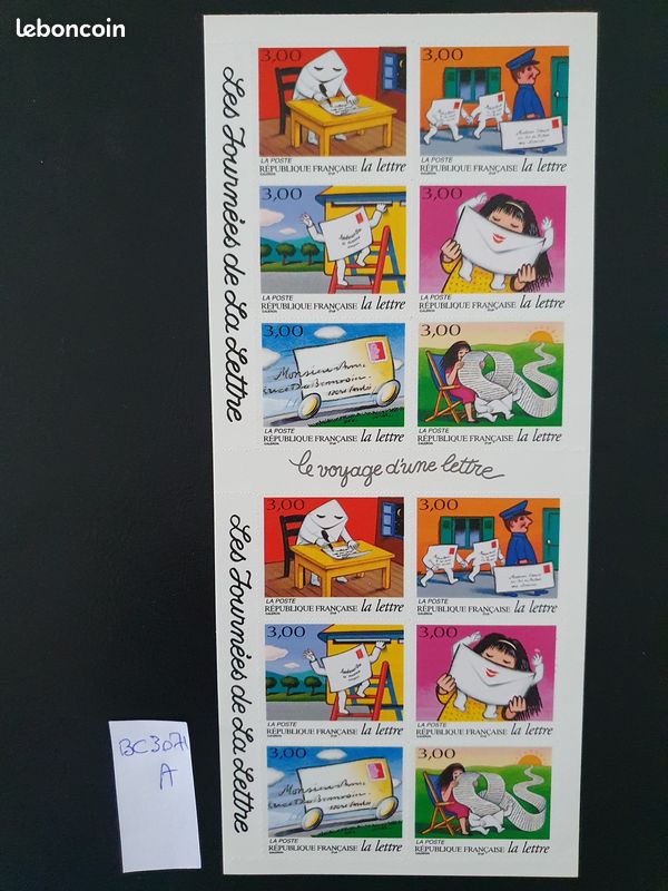Carnet Voyage d'une Lettre 1997 n° BC3071A Neuf* France (non Plié) (image 1)