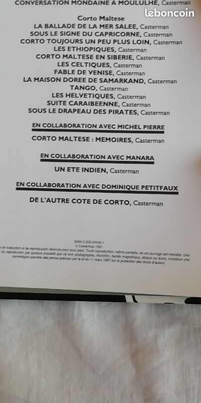 Hugo Pratt les scorpions du désert. Casterman (image 3)