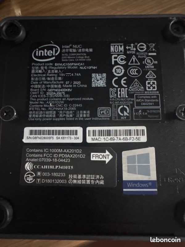 Nuc 10 i5 FNH (image 1)
