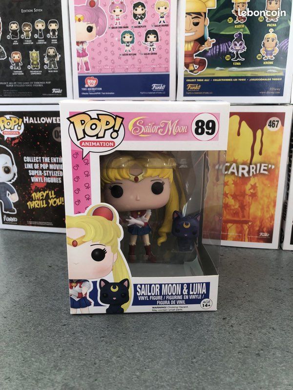 Funko - Funko Pop. Fk6580 10 cm Sailor Moon et Luna avec des Bâtons de