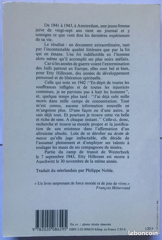 Une vie bouleversée: Journal 1942 - 1943 - Etty Hillesum (image 2)