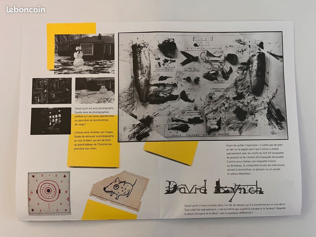 Affiche Originale Exposition David Lynch 'L'Air Est En Feu' Paris 2007 - Rare - Neuf