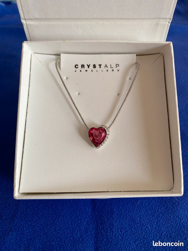 Bijoux Collier Swarovski Coeur Rose Collier Avec Pendentif Coeur