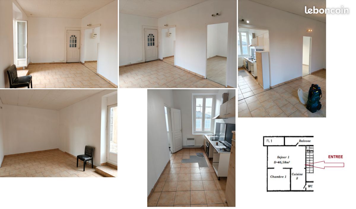 Appartement 2 pièces 47 m² · à Châtillon-en-Bazois · 47 m² · 400 €