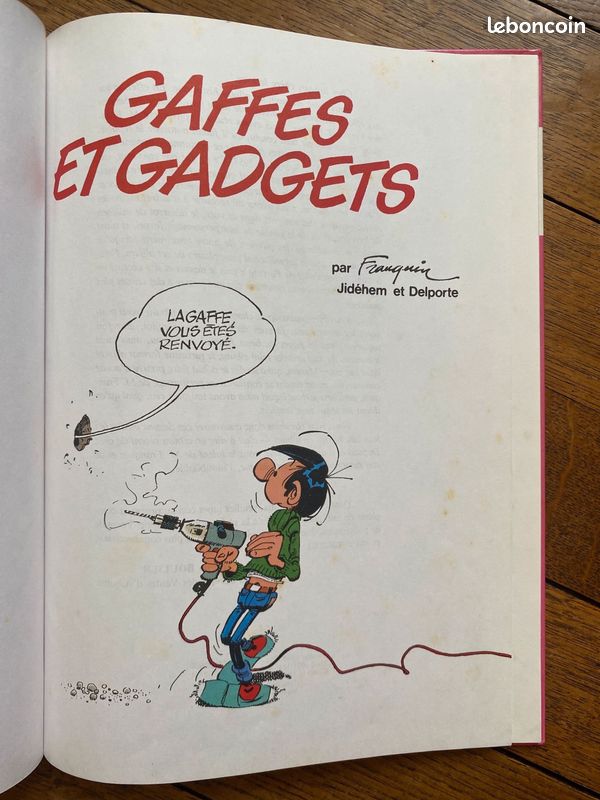 BD Gaston Lagaffe - Gaffes et gadgets Edition 1985 (image 2)