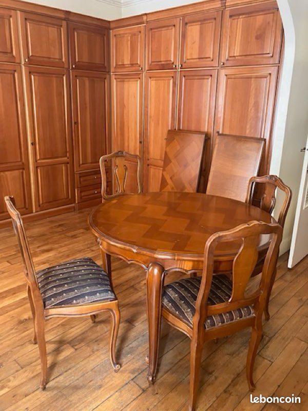 Table et 4 chaises merisier (image 3)