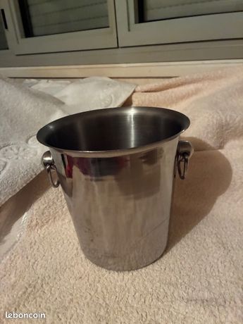 Seau à champagne inox Haut 25cm diam 16.5cm - Décoration