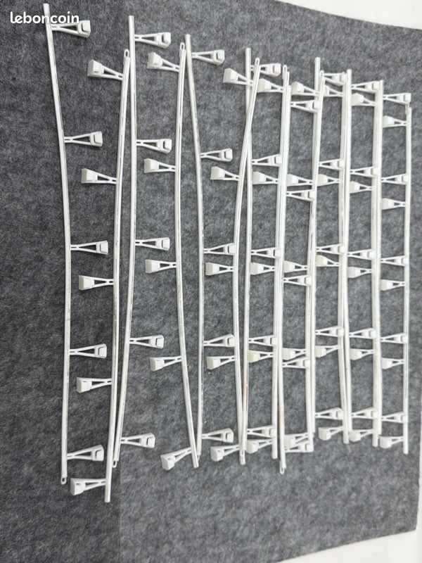 Lot De 2 Chicanes Avec Barrières SCALEXTRIC Vintage - Années 60/70 (État Correct)
