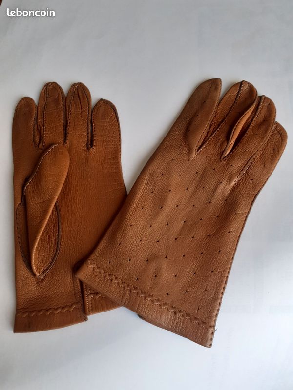 Belle paire de gants cuir véritable (image 2)