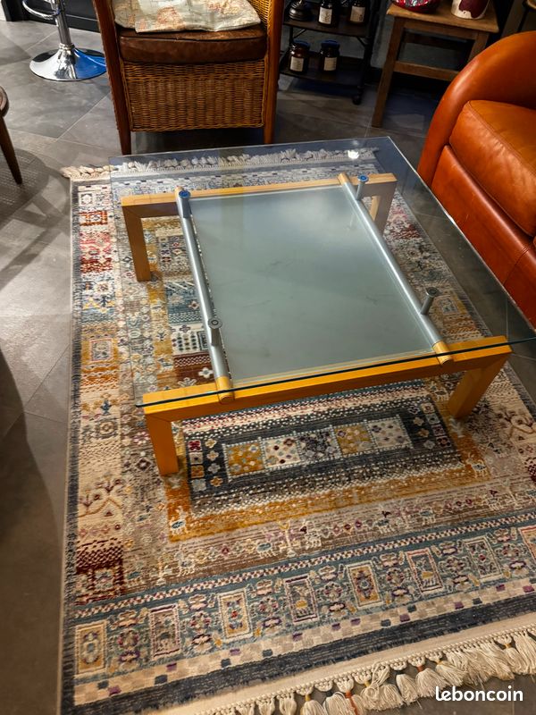 Table basse carré en verre (image 1)