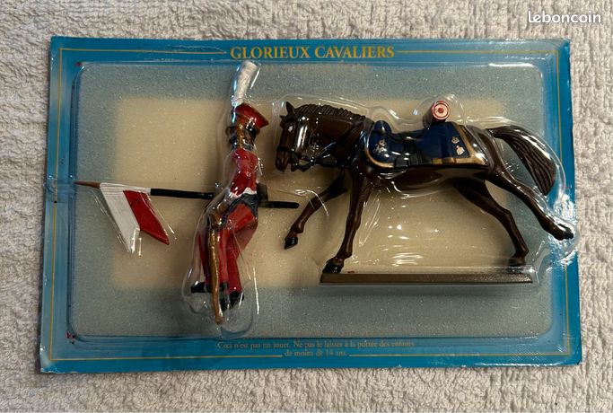 Figurine Starlux : Trompette Du 4e Chevau-Légers Lanciers De Napoléon - Glorieux Cavaliers - Bon État Occasion