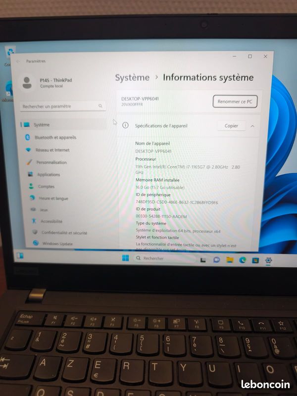 Lenovo Think Pad P14S (image 3)