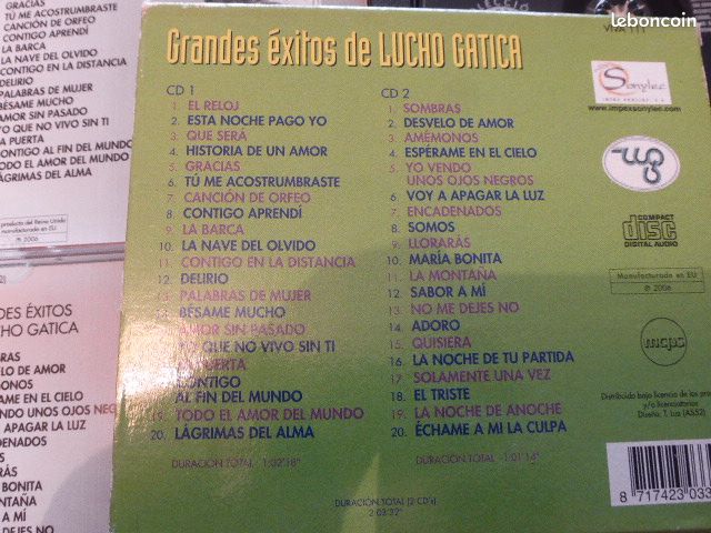 CD Lucho Gatica (2 cd) (image 3)