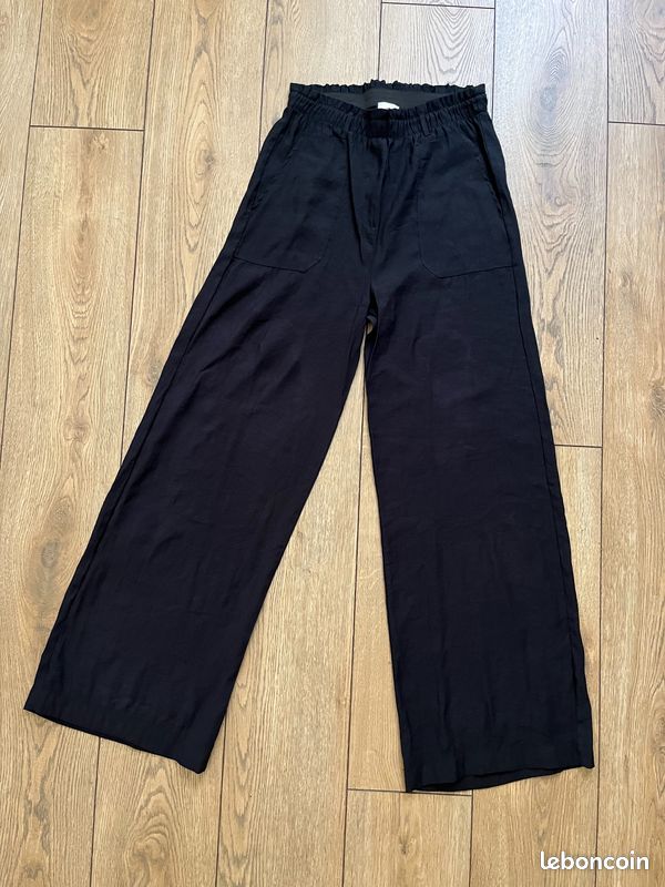 ANGE - Pantalon large noir pour femme - Taille M - Neuf (image 2)