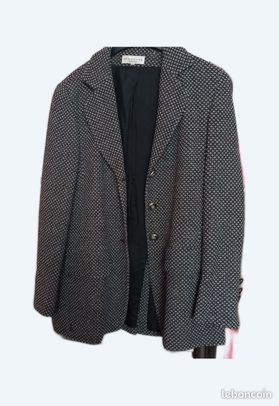Veste Georges Rech Taille 36 - Style College Bleu - Laine Et Viscose - Occasion Très Bon état