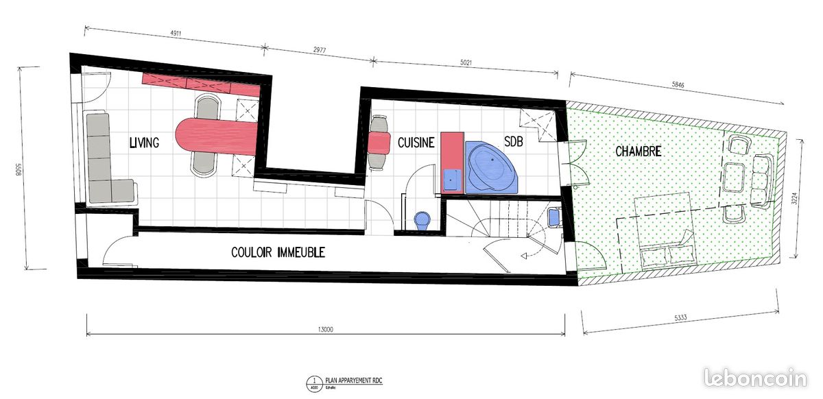 Appartement a louer niort - 2 pièce(s) - 65 m2 - Surfyn