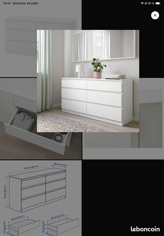 Commode MALM (image 2)