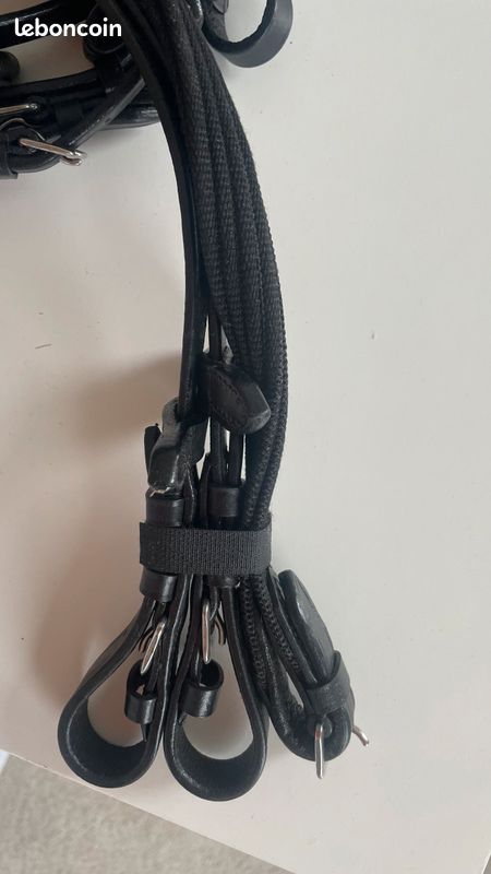 Filet noir HMK d’équitation (image 5)
