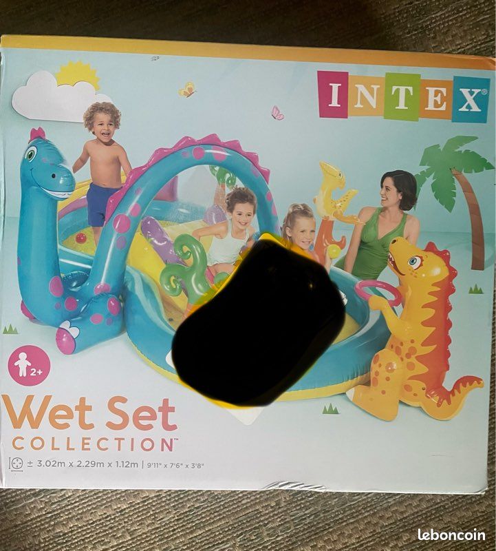 Intex 57135NP Dinoland Playcenter Aire de Jeux avec Toboggan 333x229cm