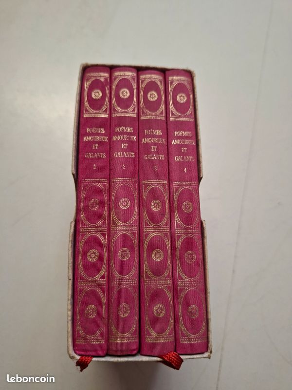 2342B: Lot 4 volumes Poèmes Amoureux et Galants - Éditions François Beauval (image 1)