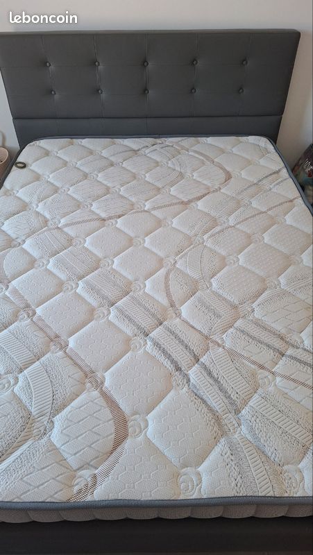 Lit et matelas 2 personnes neuf (image 5)