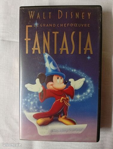 [VHS] VHS - Walt Disney – Fantasia (Le Grand Chef-d'Œuvre) - Bon état (image 1)