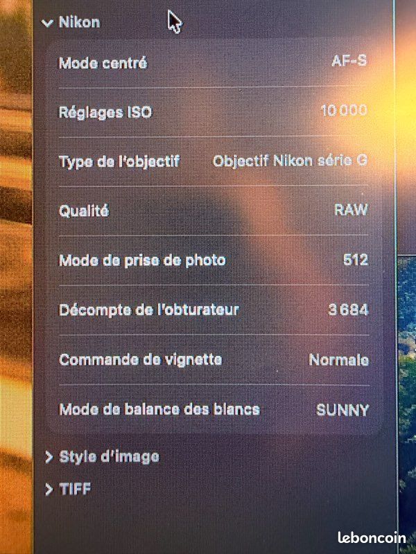 📸 Nikon D5600 + Objectif AF-S DX 18-140mm VR – 3 600 déclenchements (image 8)