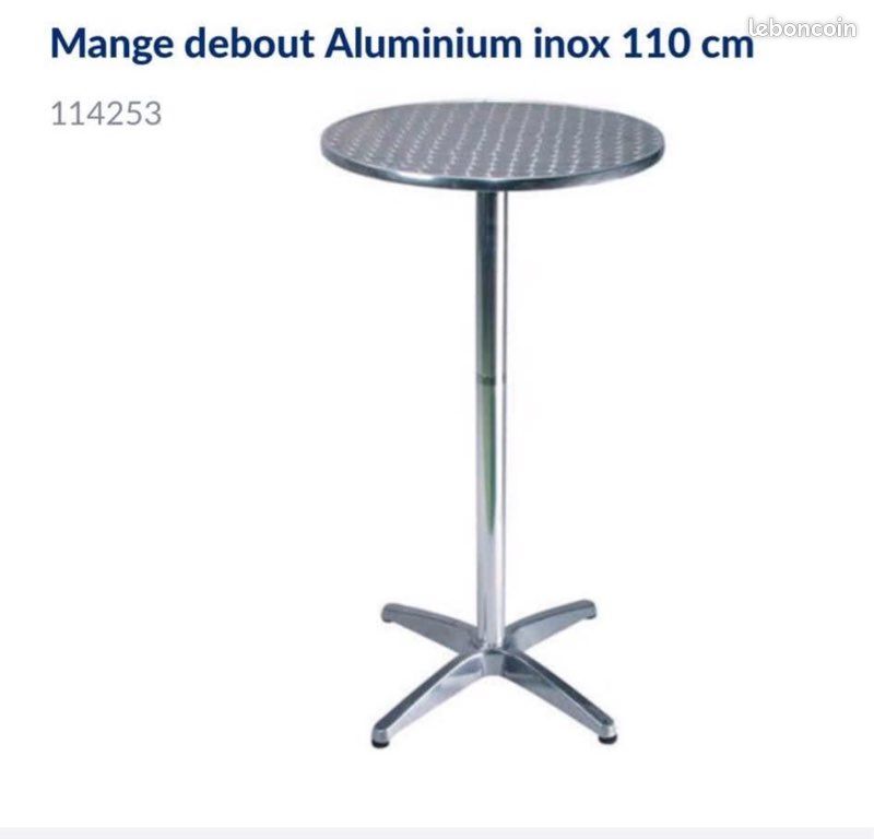 🔥table inox 60x60 Avec tables hautes inox🔥 (image 3)