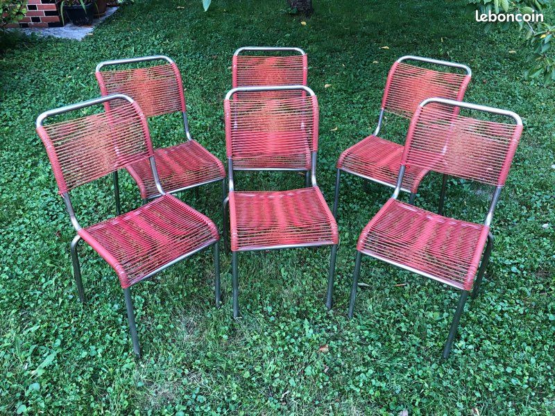 Lot de 6 chaises scoubidou (image 1)
