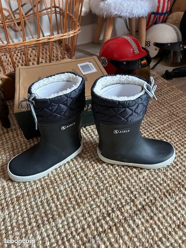 Bottes Fourrées Bottine Pluie Aigle Bottes Fourrées Botte De Pluie