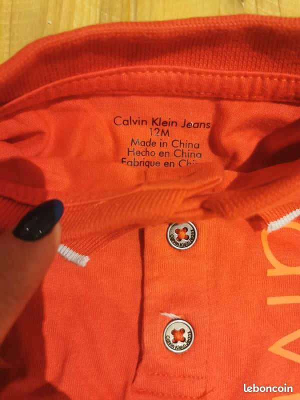 PRIX NON NEGOCIABLE Ensemble bébé garçon Calvin Klein 12 mois TBE