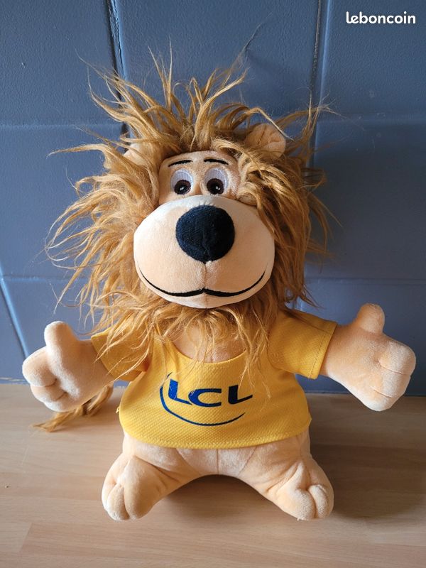 Peluche Lion Mascotte LCL 2017 Tour De France Cyclisme Maillot