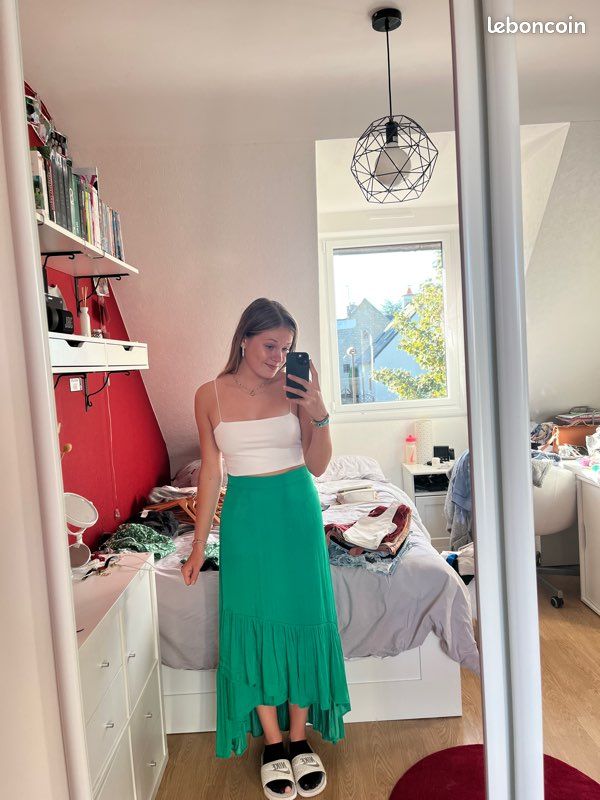 Jupe longue verte (image 2)