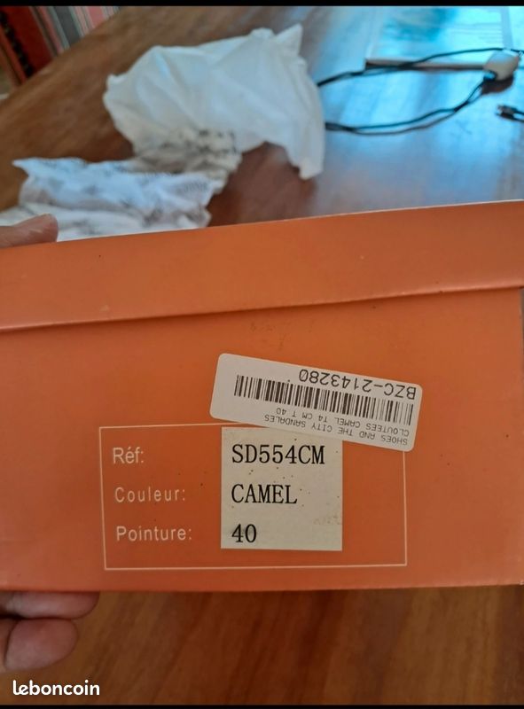 Sandales été beige neuves petit talons T40 (image 13)