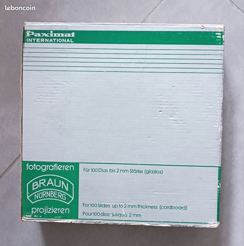 Lot De 1 Ou 2 Carrousels Pour Diapositives Braun Paximat 100 Vues - Comme Neufs
