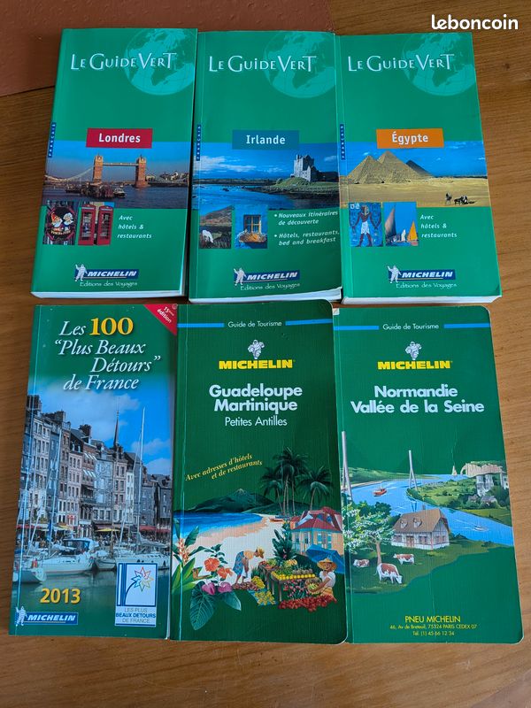 Collection de 18 GUIDES TOURISTIQUES VERTS MICHELIN. Occasion POSSIBILITE DE SCINDER L'OFFRE SELON LA DEMANDE (image 2)