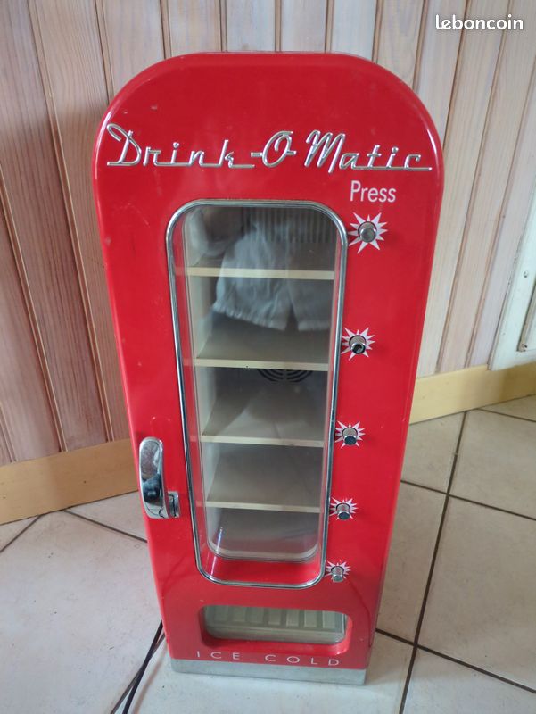 Distributeur automatique Drink o Matic mini réfrigérateur vintage