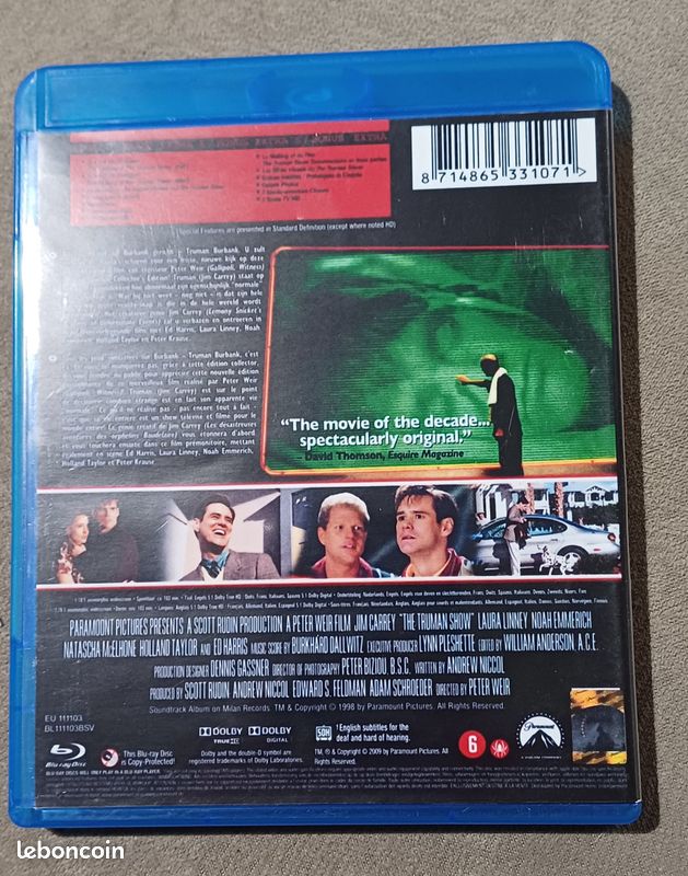 Film The Truman Show Subtitles The Truman Show Blu-ray DVD Films