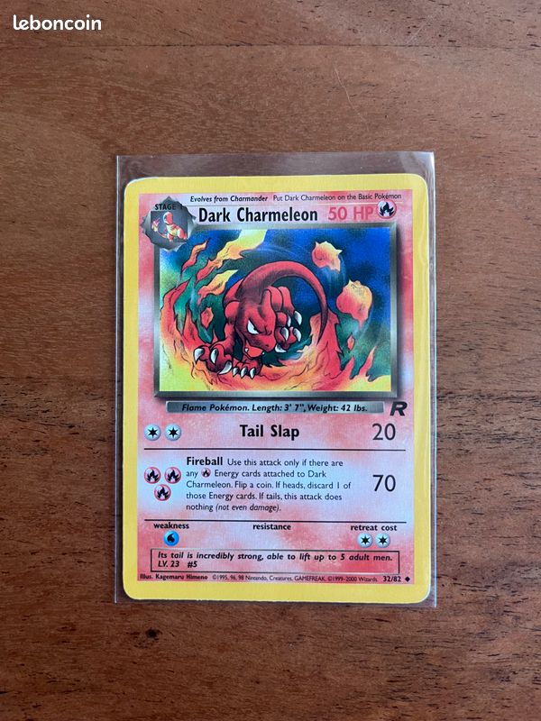 Carte Pokmon - DARK CHARMELEON dition Team Rocket 32/82 - Collection Carte Pokmon - DARK CHARMELEON dition Team Rocket 32/82 - Collection