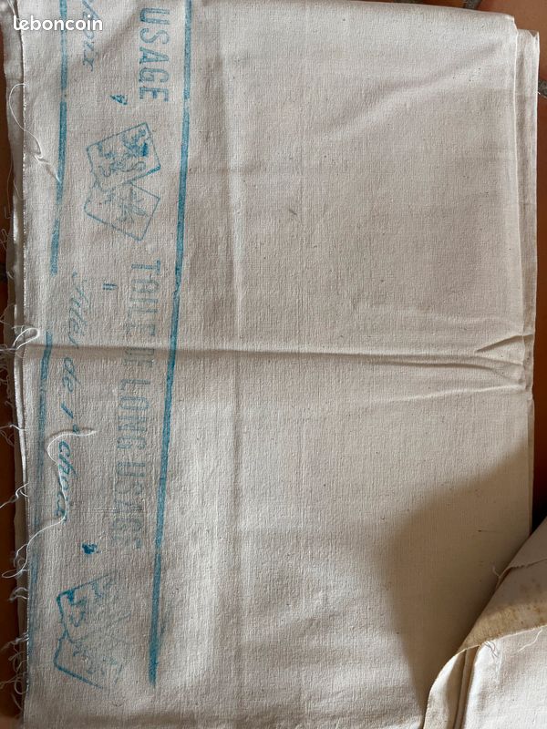 2 coupons de toile ancienne neufs (image 1)