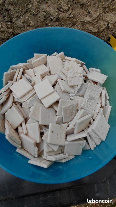 Émaux de Briare déclassés tons vert/gris carrés - Loisirs créatifs
